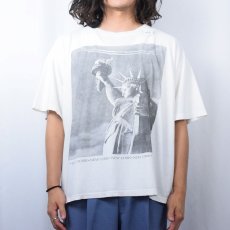 画像2: 〜90's NEW YORK 自由の女神 スーベニアプリントTシャツ (2)