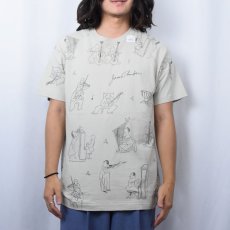 画像2: 90's James Thurber オーケストラ アートプリントTシャツ (2)