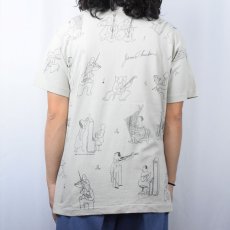 画像3: 90's James Thurber オーケストラ アートプリントTシャツ (3)