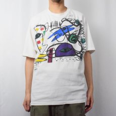 画像2: 90's USA製 UNKNOWN アートプリントTシャツ XL (2)