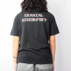 画像3: 80's SKULL CRAMP USA製 スカルプリントTシャツ BLACK L (3)