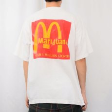 画像4: "Marijuana" 企業パロディ ガンジャプリントTシャツ (4)