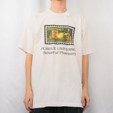 画像2: 90's PURDUE UNIVERSITY "Scool of pharmacy" カレッジプリントTシャツ XL (2)