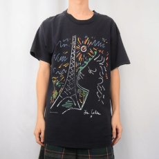 画像2: 【お客様専用ページ】Jean Cocteau アートプリントTシャツ BLACK L (2)