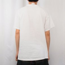 画像3: 90's Human-i-Tees USA製 "TO BE OR NOT TO BE" ゴリライラストプリントTシャツ L (3)