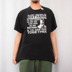 画像2: DC COMICS BATMAN キャラクタープリントTシャツ BLACK (2)