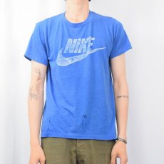 画像2: 80's NIKE 紺タグ ロゴプリントTシャツ M (2)