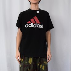 画像2: adidas ロゴプリントTシャツ BLACK M (2)