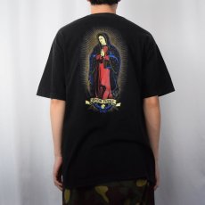 画像3: JASON JESSEE 聖母マリア "PRAY FOR ME SANTA CRUZ" プリントTシャツ BLACK (3)