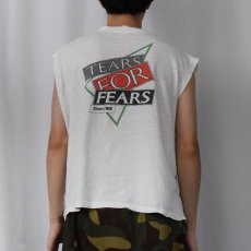 画像4: 80's TEARS FOR FEARS バンドツアープリント ノースリーブTシャツ (4)