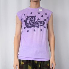 画像3: 80's Chicago ロックバンドツアープリント ノースリーブTシャツ (3)