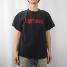 画像2: The Sopranos テレビドラマ ロゴプリントTシャツ L (2)