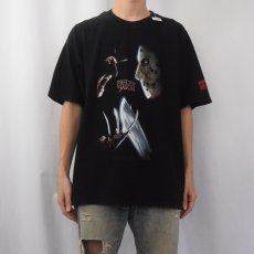 画像2: 2000's FREDDY VS JASON ホラー映画プリントTシャツ XL (2)