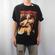 画像2: The Texas Chainsaw Massacre ホラー映画プリントTシャツ XL (2)