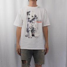 画像2: 90's Disney 101 DALMATIANS USA製 犬フォトプリントTシャツ L (2)