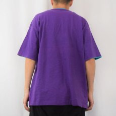 画像3: 90's FRUIT OF THE LOOM USA製 レイヤードデザイン 無地Tシャツ XL (3)