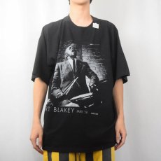 画像2: 90's ART BLAKEY ジャズドラマー プリントTシャツBLACK XL (2)