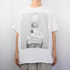 画像3: 90's THE SIMPSONS "Couch Potato" USA製 Calvin KleinパロディTシャツ XXL (3)