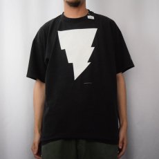 画像2: 90's Matt Wagner "CAPTAIN MARVEL" ロゴプリントTシャツ BLACK XL (2)