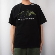 画像2: 2000's MARVEL HULK キャラクタープリントTシャツ BLACK XL (2)