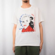 画像2: 80's Eurythmics CANADA製 "WE TOO ARE ONE" ミュージシャン ツアーTシャツ XL (2)