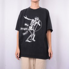 画像2: 90's RAGE AGAINST THE MACHINE "Who laughs last" ロックバンドプリントTシャツ BLACK XL (2)