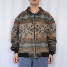 画像2: 90's PENDLETON USA製 ネイティブ柄 ウールジャケット XXL (2)