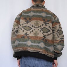 画像3: 90's PENDLETON USA製 ネイティブ柄 ウールジャケット XXL (3)