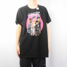 画像2: GORILLAZ ロックバンドTシャツ BLACK (2)