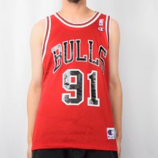 画像5: Champion NBA CHICAGO BULLS メッシュゲームタンクトップ size40 (5)