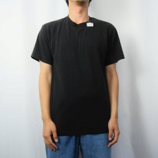 画像2: 80's Hanes USA製 無地Tシャツ BLACK M (2)