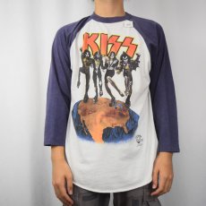 画像3: 90's KISS USA製 "ALIVE WORLDWIDE '96-'97" ハードロックバンドツアーラグランTシャツ XL (3)