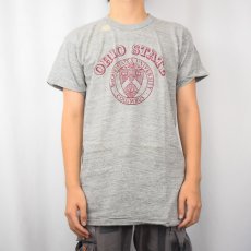 画像2: 70's〜 "OHIO STATE" 染み込みプリントTシャツ XL DEADSTOCK (2)