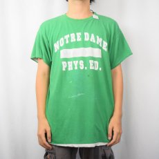 画像3: 70〜80's "NOTRE DAME PHYS.ED." ダブルフェイス リバーシブルプリントTシャツ (3)