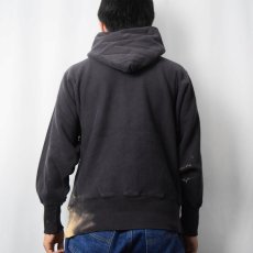 画像3: 90's Champion REVERSE WEAVE USA製 目付きスウェットスーディー BLACK M (3)