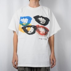 画像2: 90's ANDY WARHOL "Marilyn Monroe / I Love Your Kiss Forever Forever" アートプリントTシャツ 箱付き XL (2)