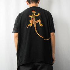 画像4: 90's UNLIMITED Marlboro USA製 ''Lizard'' ポケットTシャツ BLACK XL (4)