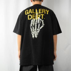 画像3: GALLERY DEPT. Fashion Victim USA製 スカル ミドルフィンガー プリントTシャツ BLACK L (3)