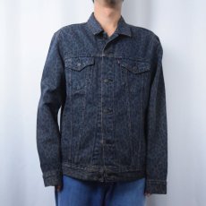 画像2: Levi's レオパード柄 デニムジャケット L (2)