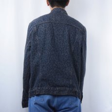 画像3: Levi's レオパード柄 デニムジャケット L (3)