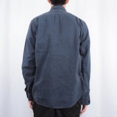 画像3: POLO Ralph Lauren コットンワークシャツ NAVY M (3)