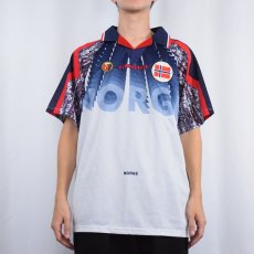 画像2: 90's UMBRO "Norway" ユニフォームシャツ  (2)