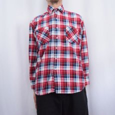 画像2: 80's Highlander Flannel チェック柄 プリントネルシャツ L (2)