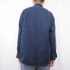 画像3: 90's POLO SPORT Ralph Lauren "LOWELL SPORT" ロゴ刺繍 コットンシャツ NAVY M (3)