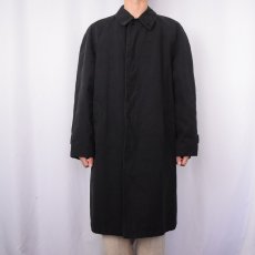 画像2: 80~90's Burberrys' ENGLAND製 バルマカーンコート BLACK (2)