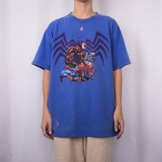 画像2: MARVEL "VENOM × CARNAGE × SPIDER-MAN" キャラクター プリントTシャツ XL (2)