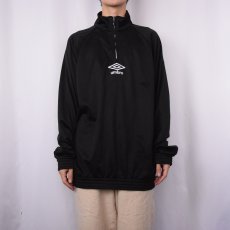 画像2: UMBRO ハーフジップ トラックジャケット BLACK XXL (2)