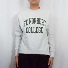 画像2: 2000's Champion REVERSE WEAVE "ST. NORBERT COLLEGE" プリントスウェット S (2)