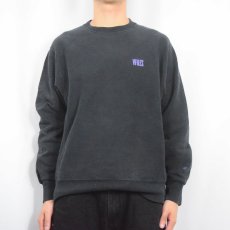 画像2: 2000's Champion REVERSE WEAVE "VFILES" ロゴプリントスウェット BLACK M (2)