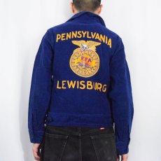 画像4: 60〜70's FFA "PENNSYLVANIA LEWISBURG" ファーマーズコーデュロイジャケット 38 (4)